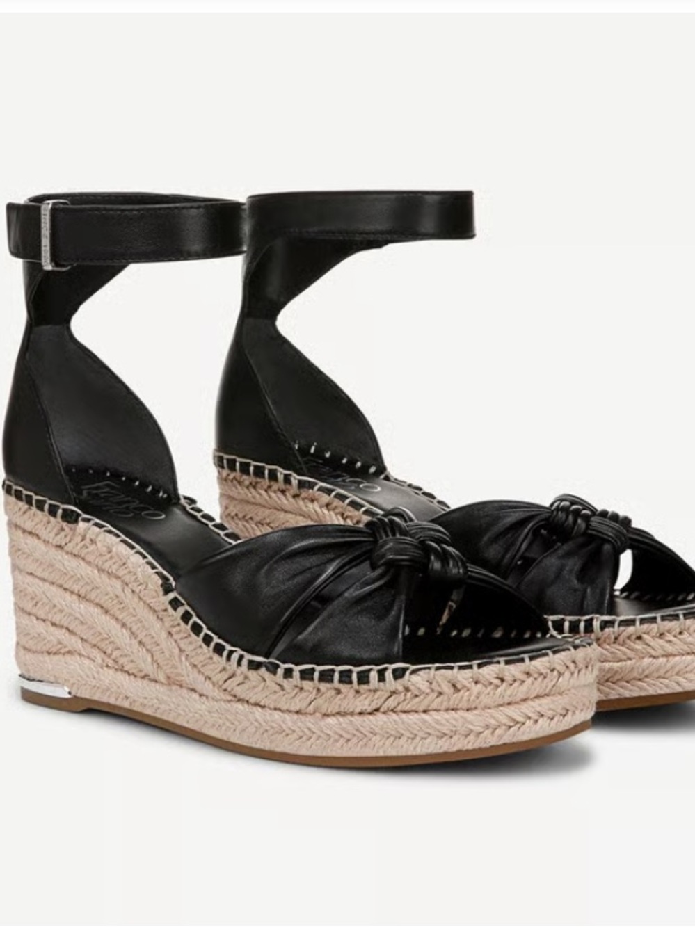 Franco Sarto Clementine Espadrille Wedge Sandal - leather - size 11